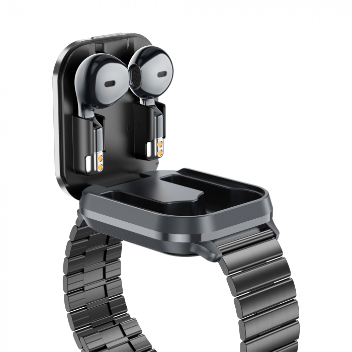 Smartwatch D8PRO, 2 in 1, Casti bluetooth incorporate, Compatibil iOS/android, 2 bratari, Ecran TFT 2", Notificari push, Apeluri [7]