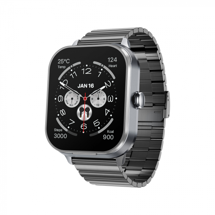 Smartwatch D8PRO, 2 in 1, Casti bluetooth incorporate, Compatibil iOS/android, 2 bratari, Ecran TFT 2", Notificari push, Apeluri [4]