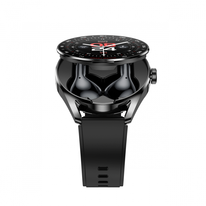 Smartwatch D9, 2in1, Casti bluetooth incorporate, Compatibil iOS/android, 2 bratari, Notificari aplicatii, Apeluri, Functii sport, Agenda, Vremea [2]