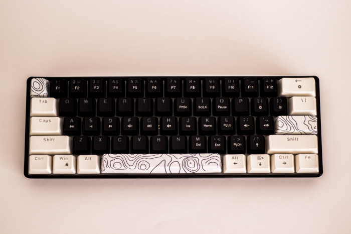 Tastatură mecanică gaming V900, compactă 60%, iluminare RGB, negru [9]