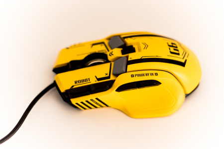 Mouse Gaming G6, Galben, RGB On-Off, 12800 DPI Reglabil, 6 trepte, 10 Butoane Programabile, Iluminare LED, Ergonomic, Performanta si Precizie [5]