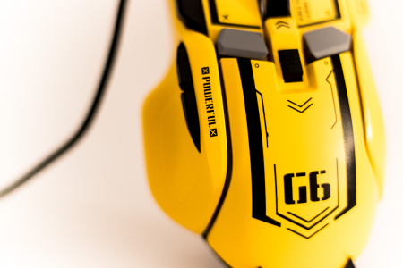 Mouse Gaming G6, Galben, RGB On-Off, 12800 DPI Reglabil, 6 trepte, 10 Butoane Programabile, Iluminare LED, Ergonomic, Performanta si Precizie [2]