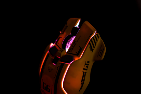 Mouse Gaming G6, Galben, RGB On-Off, 12800 DPI Reglabil, 6 trepte, 10 Butoane Programabile, Iluminare LED, Ergonomic, Performanta si Precizie [12]
