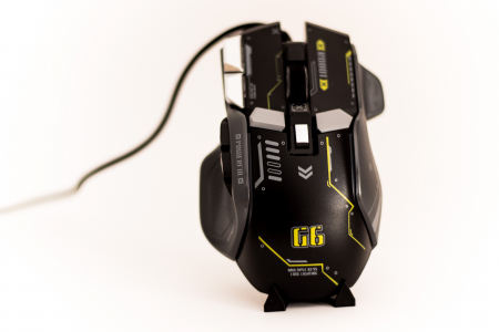 Mouse Gaming G6, Negru, RGB On-Off, 12800 DPI Reglabil, 6 trepte, 10 Butoane Programabile, Iluminare LED, Ergonomic, Performanta si Precizie [2]