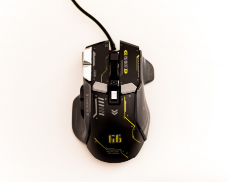 Mouse Gaming G6, Negru, RGB On-Off, 12800 DPI Reglabil, 6 trepte, 10 Butoane Programabile, Iluminare LED, Ergonomic, Performanta si Precizie [8]