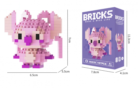 Set de constructie lego, mini personaj, desene animate, Angel, 197 piese, Pentru copii si adulti [1]