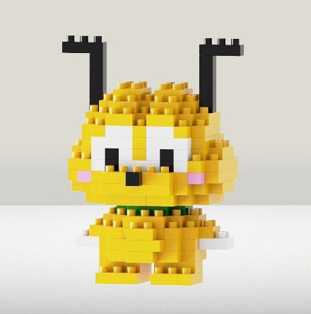 Produse - Set de constructie lego, mini personaj, desene animate, Pluto, 158 piese, Pentru copii si adulti