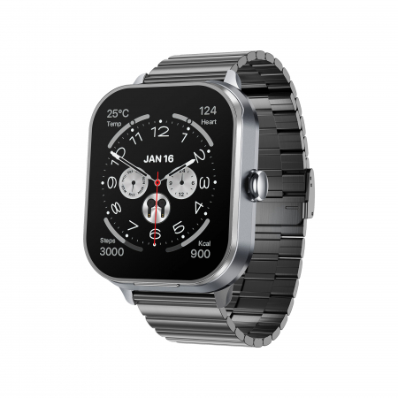 Smartwatch D8PRO, 2 in 1, Casti bluetooth incorporate, Compatibil iOS/android, 2 bratari, Ecran TFT 2", Notificari push, Apeluri [3]