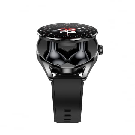 Smartwatch D9, 2in1, Casti bluetooth incorporate, Compatibil iOS/android, 2 bratari, Notificari aplicatii, Apeluri, Functii sport, Agenda, Vremea [1]