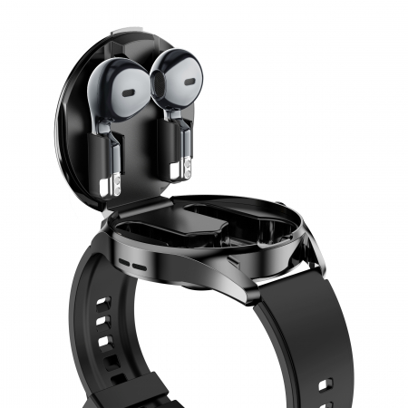 Smartwatch D9, 2in1, Casti bluetooth incorporate, Compatibil iOS/android, 2 bratari, Notificari aplicatii, Apeluri, Functii sport, Agenda, Vremea [3]