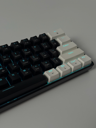 Tastatură mecanică gaming V900, compactă 60%, iluminare RGB, negru [3]