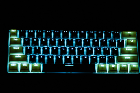 Tastatură mecanică gaming V900, compactă 60%, iluminare RGB, negru [11]