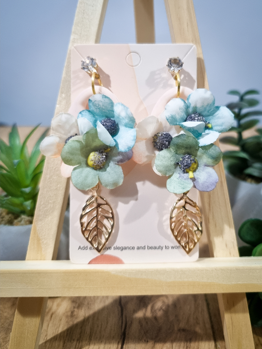 Cercei Unicat Flori Curcubeu [1]