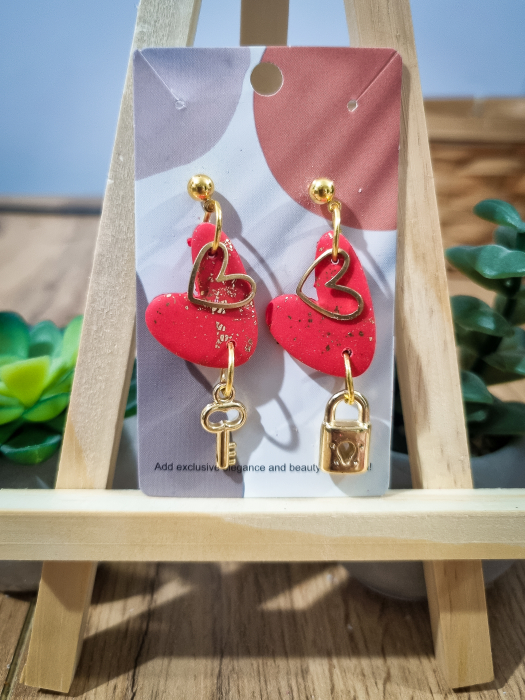 Cercei  Unicat Red Heart [1]