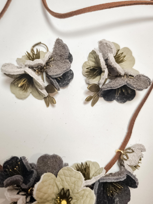 Set cercei cu pandant FLORI [3]