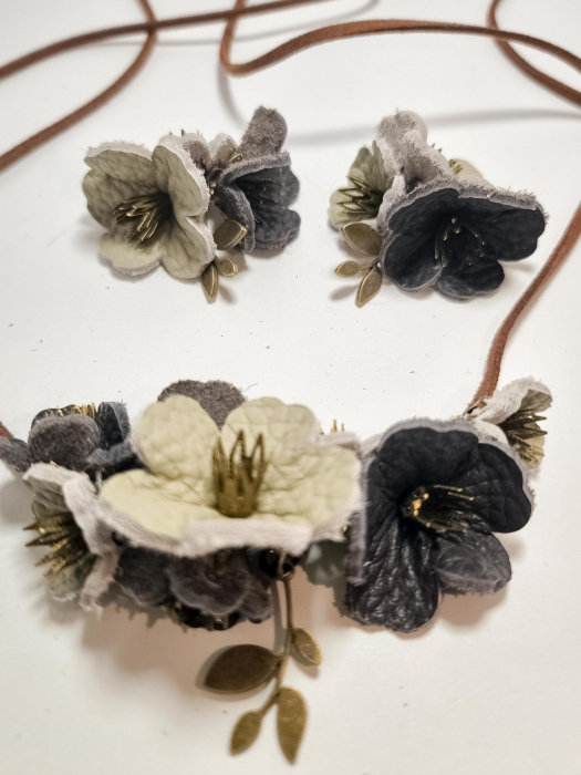 Set cercei cu pandant FLORI [2]