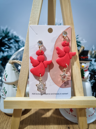 Sarbatori de iarna - Cercei angel