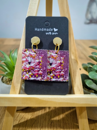 Cercei Unicat Acril - Cercei Acril