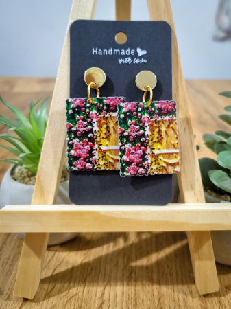 Cercei Unicat Acril - Cercei Acril