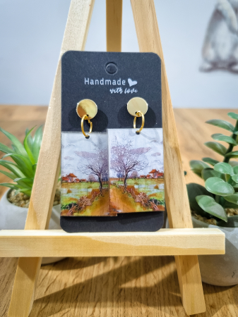 Cercei Unicat Acril - Cercei Acril