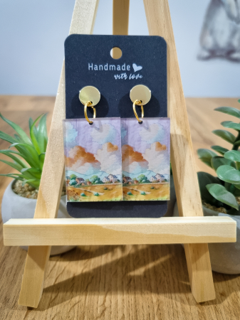 Cercei Unicat Acril - Cercei Acril