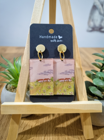 Cercei Unicat Acril - Cercei Acril