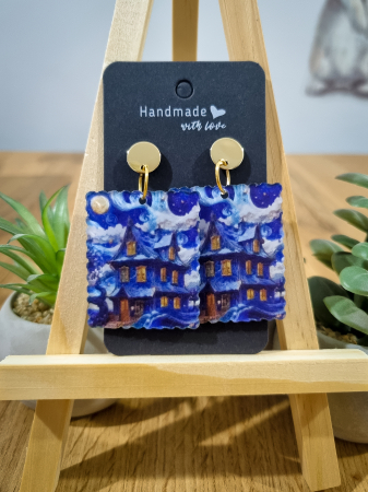 Cercei Unicat Acril - Cercei Acril