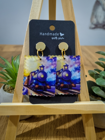 Cercei Unicat Acril - Cercei Acril