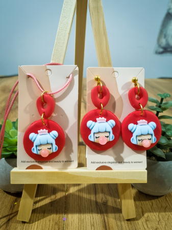 Cercei Unicat Baby Girl - Cercei Baby Girl cu pandant