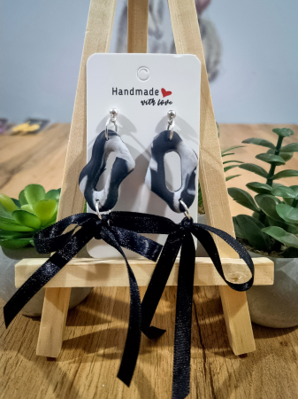 Cercei Unicat Black&White - Cercei Black&White