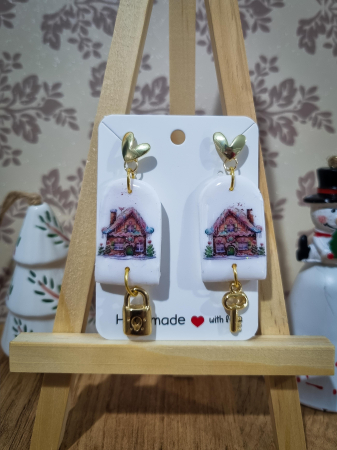 Sarbatori de iarna - Cercei bradut