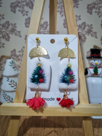 Sarbatori de iarna - Cercei bradut