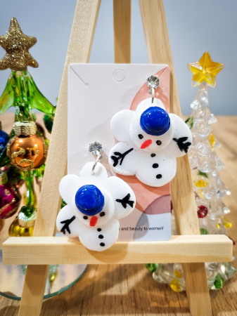 Sarbatori de iarna - Cercei  de zapada