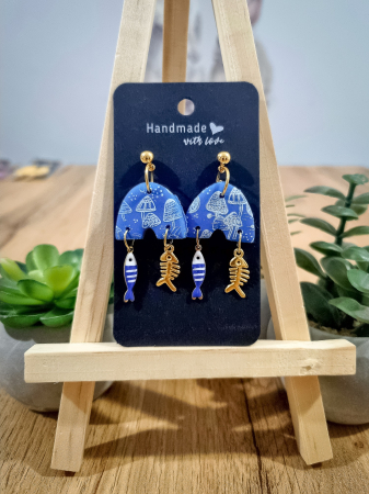 Cercei Unicat Fish&Cat - Cercei Fish&Cat