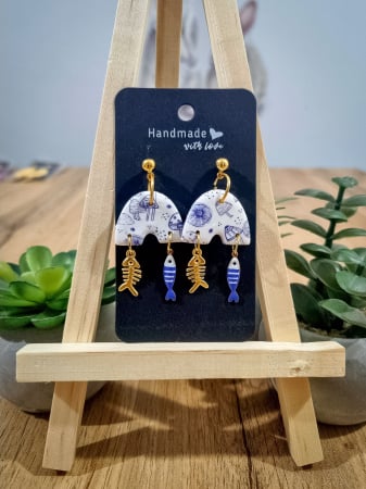 Cercei Unicat Fish&Cat - Cercei Fish&Cat