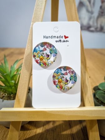 Cercei Unicat Flower glass - Cercei Flower Glass