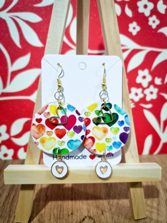 Cercei Unicat Red Heart - Cercei Heart