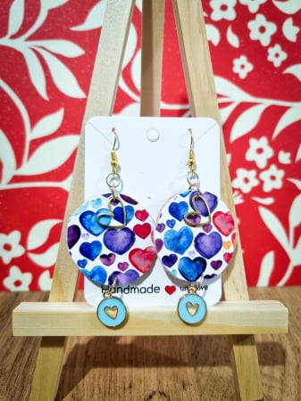 Cercei Unicat Red Heart - Cercei Heart