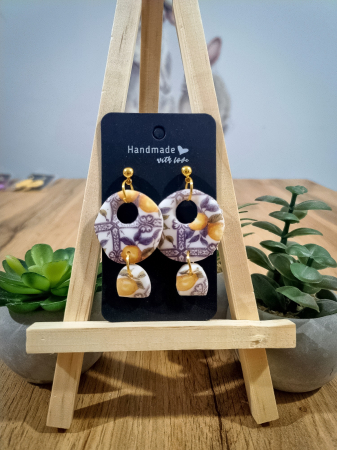 Cercei Unicat Lemon Print - Cercei Lemon Print