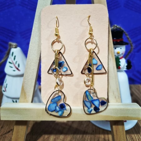 Sarbatori de iarna - Cercei multicolor