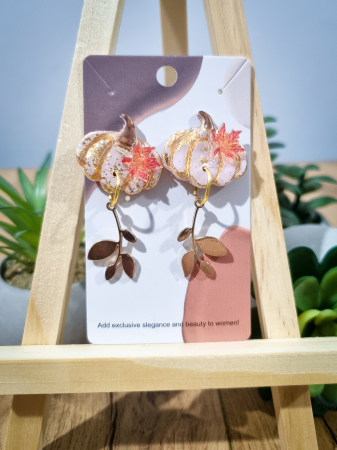 Cercei Unicat de Toamna - Cercei Unicat Dovlecel