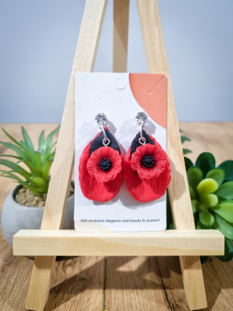 Cercei Unicat Flowers - Cercei Unicat Maci