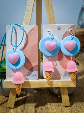 Cercei Unicat Ice Cream - Cercei Unicat Set Ice Cream