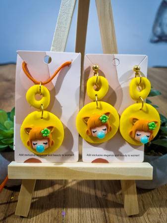 Cercei Unicat Baby Girl - Cerei Baby Girl cu pandant