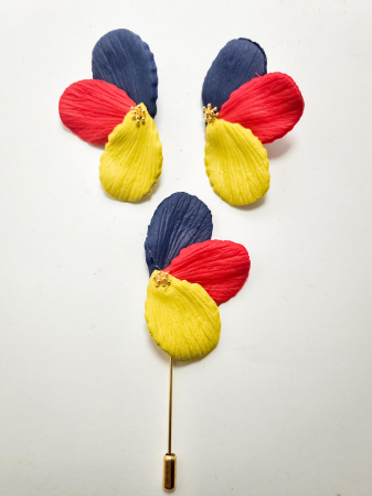 Cercei Unicat Petale - Set cercei cu brosa PETALE