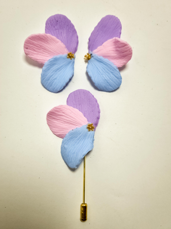 Cercei Unicat Petale - Set cercei cu brosa PETALE