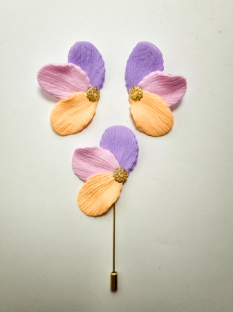 Cercei Unicat Petale - Set cercei cu brosa PETALE