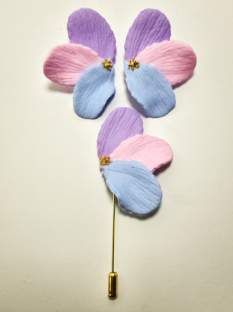 Cercei Unicat Petale - Set cercei cu brosa PETALE