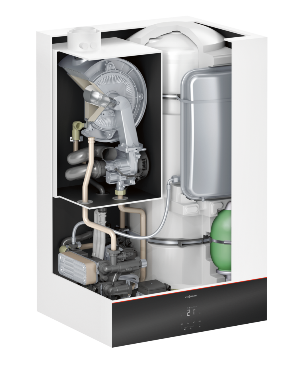 Cazan în condensație Vitodens 111-W  32 kW + kit evecuare gaze, condensație, randament A+ [3]