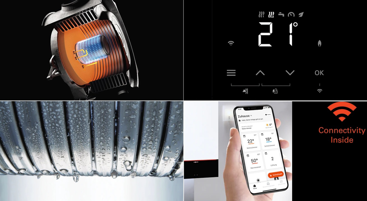 Комплект котёл Viessmann Vitodens 100-W с бойлером Vitocell, бивалентный, 300 л, 32 кВт + комплект, A+ [4]